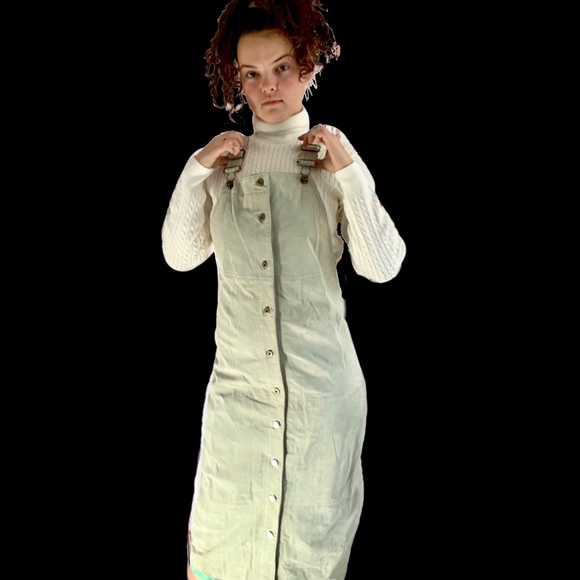 leather jumper dress